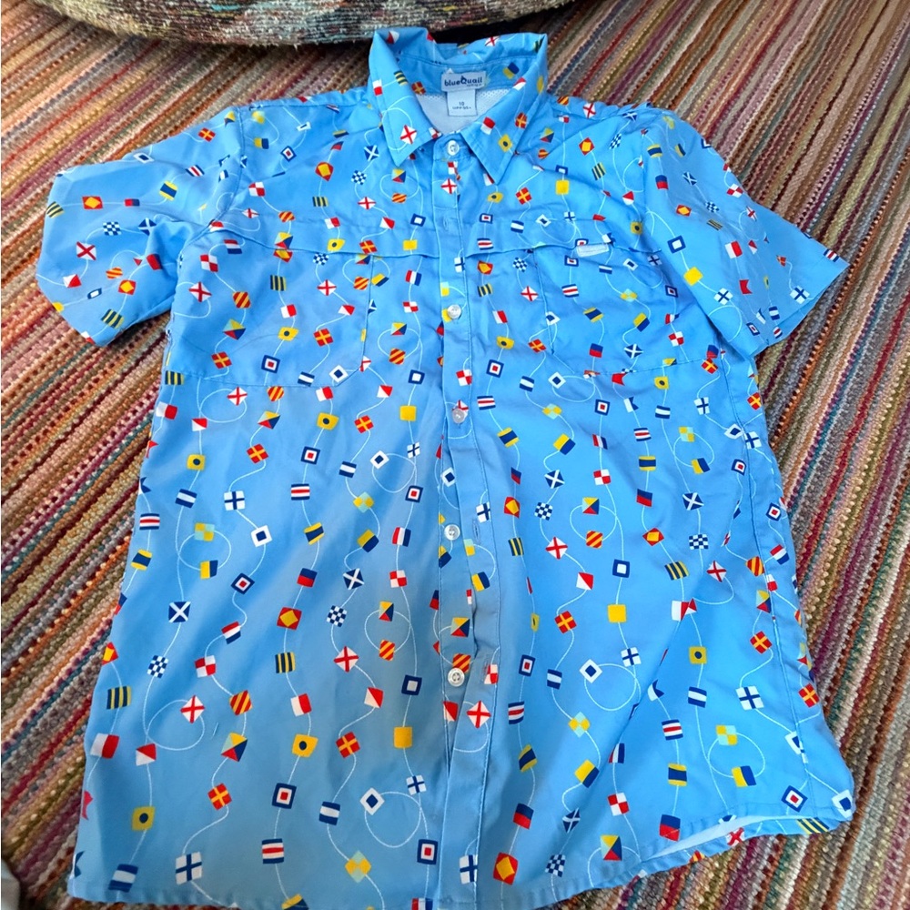 Blue Quail Nautical Flags Shirt